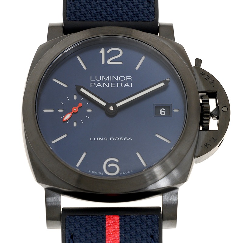 Panerai Luminor Quaranta Steel DLC Luna Rossa 40mm PAM01408
