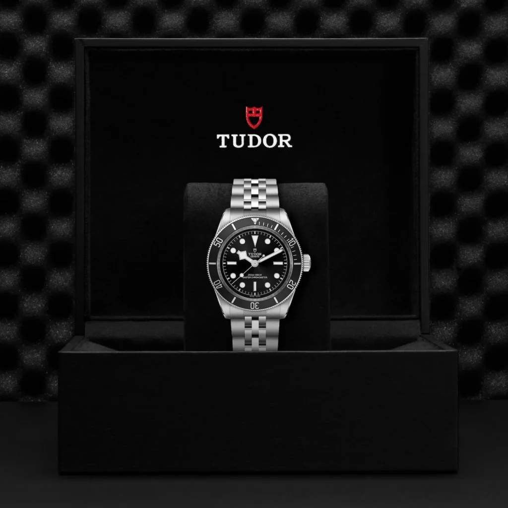 TUDOR Black Bay 41mm Black Dial & Bezel Men's Five-Link Bracelet Watch M7941A1A0NU-0003