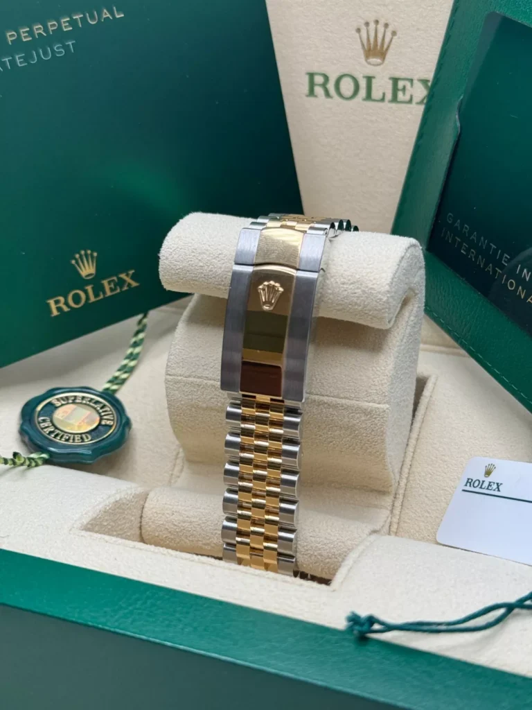 RLX Datejust 41mm 126333 White Index Oyster Steel and Yellow Gold Mens Watch