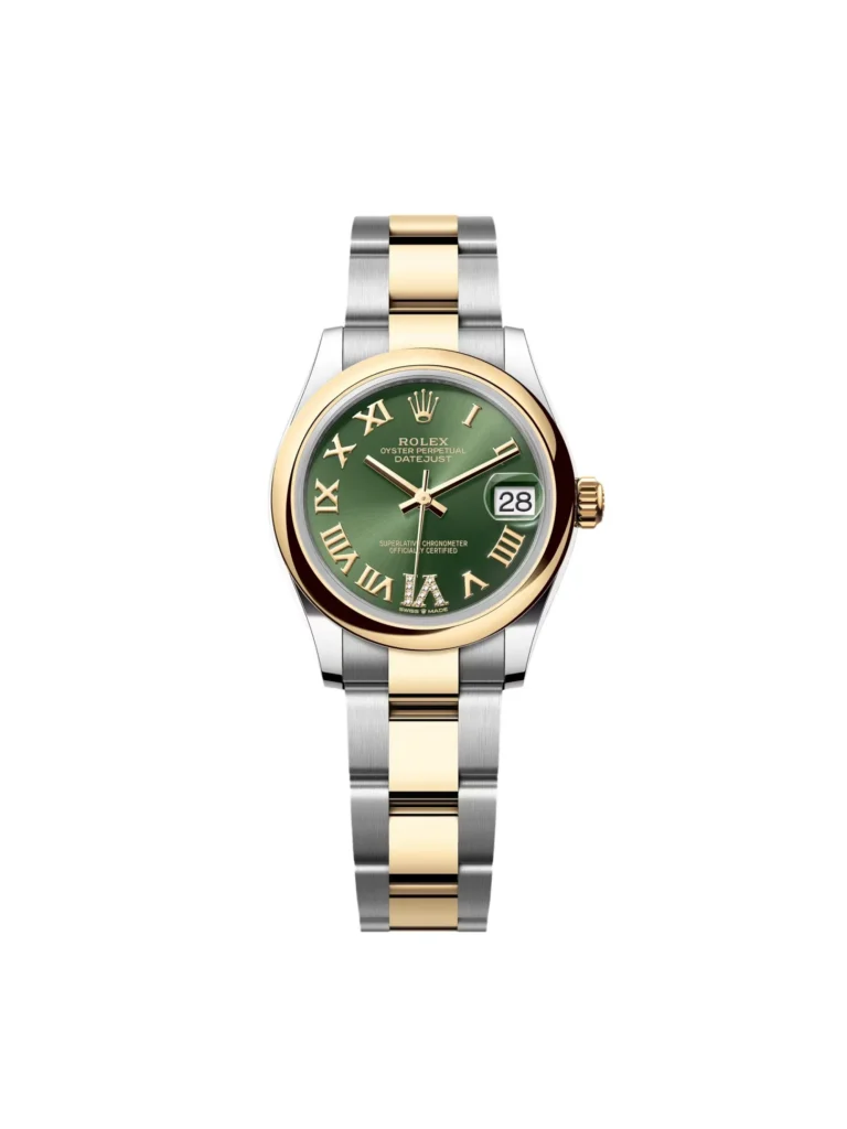 RLX Datejust m278243-0015/0016 31mm Olive Green Dial Yellow Rolesor Oyster Watch