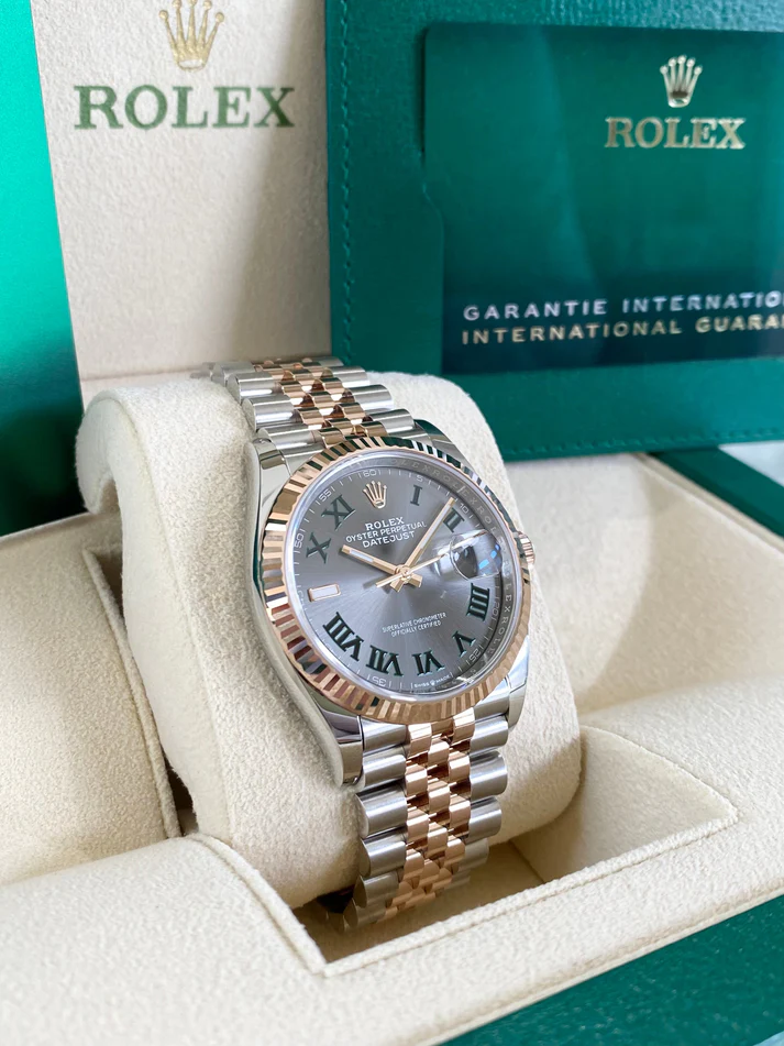 RLX Datejust 36mm 126231 Slate Dial Oyster Bracelet Watch