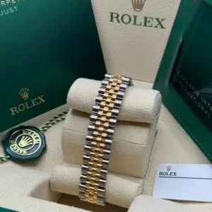 RLX Datejust m278273-0031/0032 31mm Olive Green Floral Motif Dial Stainless Steel and Yellow Gold Oyster Watch