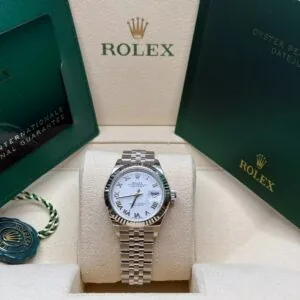 RLX Lady-Datejust 31mm 279174 White Roman Dial Oyster Bracelet