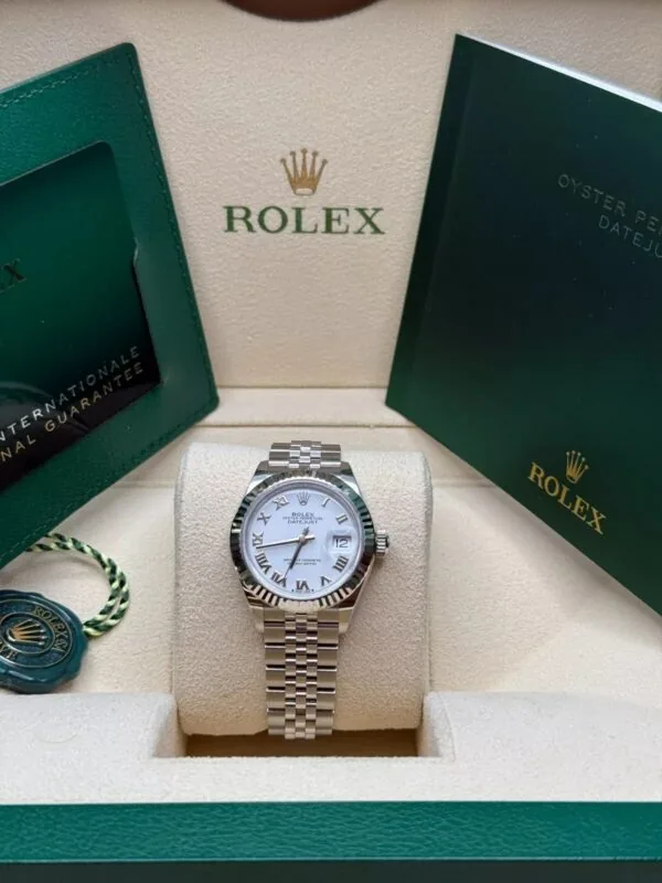 RLX Lady-Datejust 31mm 279174 White Roman Dial Oyster Bracelet