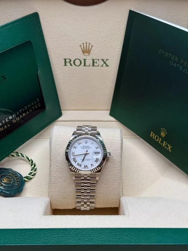 RLX Lady-Datejust 31mm 279174 White Roman Dial Oyster Bracelet