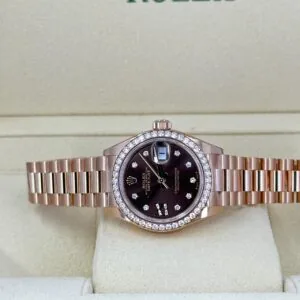RLX Lady-Datejust 31mm 279135RBR Chocolate Diamond Dial Jubilee Bracelet