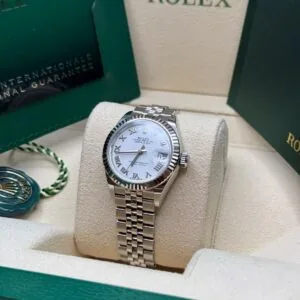 RLX Lady-Datejust 31mm 279174 White Roman Dial Oyster Bracelet