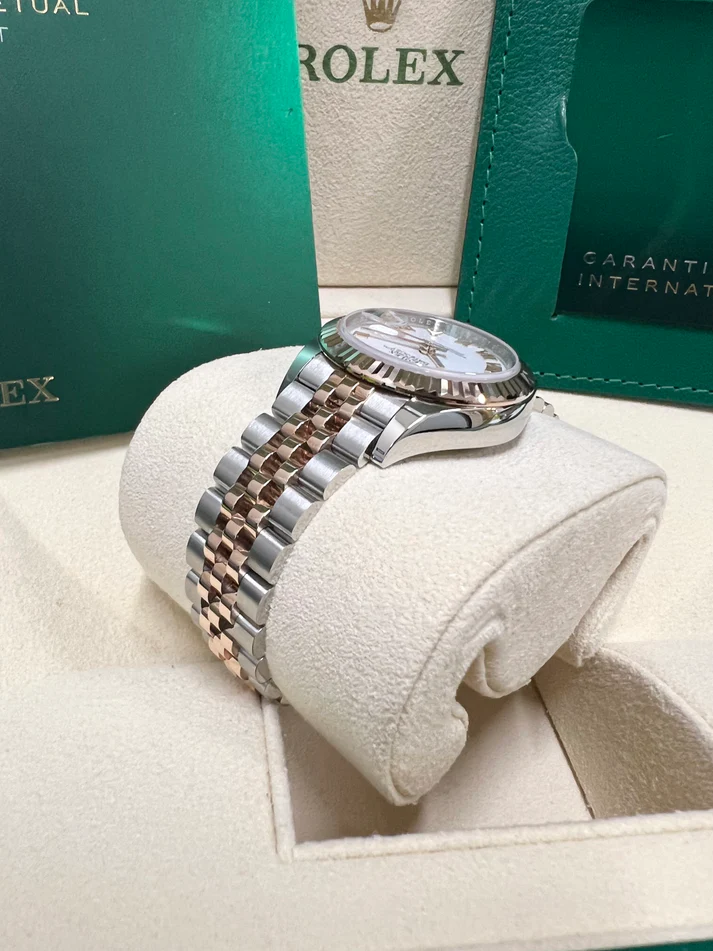 RLX Lady-Datejust 31mm 279171 White Roman Oyster Stainless Steel and Rose Gold