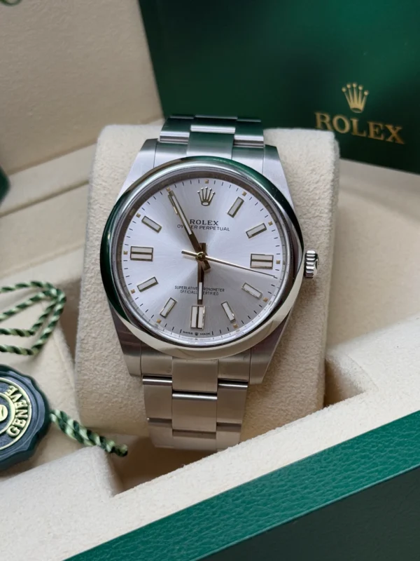 RLX Oyster Perpetual 36mm 126000-0001 Silver Dial Oyster Bracelet