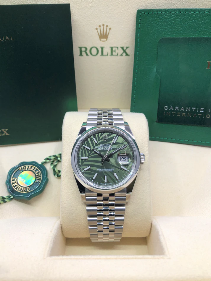 RLX Datejust 36mm 126200 Green Dial Watch