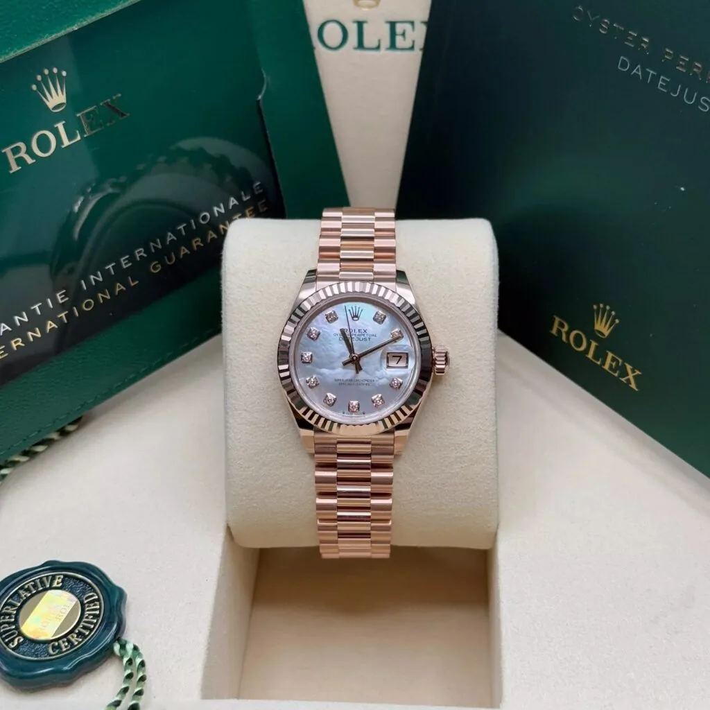 RLX Lady-Datejust 31mm 279175 Mother-of-Pearl Dial President Everose Gold