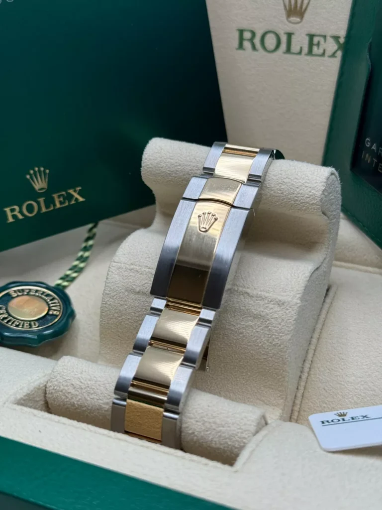 RLX Datejust 41mm 126333 White Index Oyster Steel and Yellow Gold Mens Watch