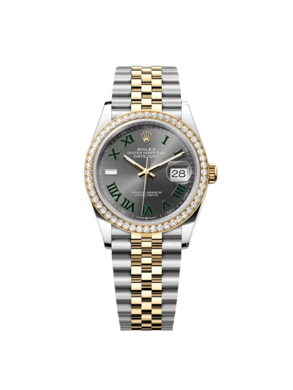 RLX Datejust 36mm 126283 Wimbledon Slate Dial Jubilee Bracelet Watch