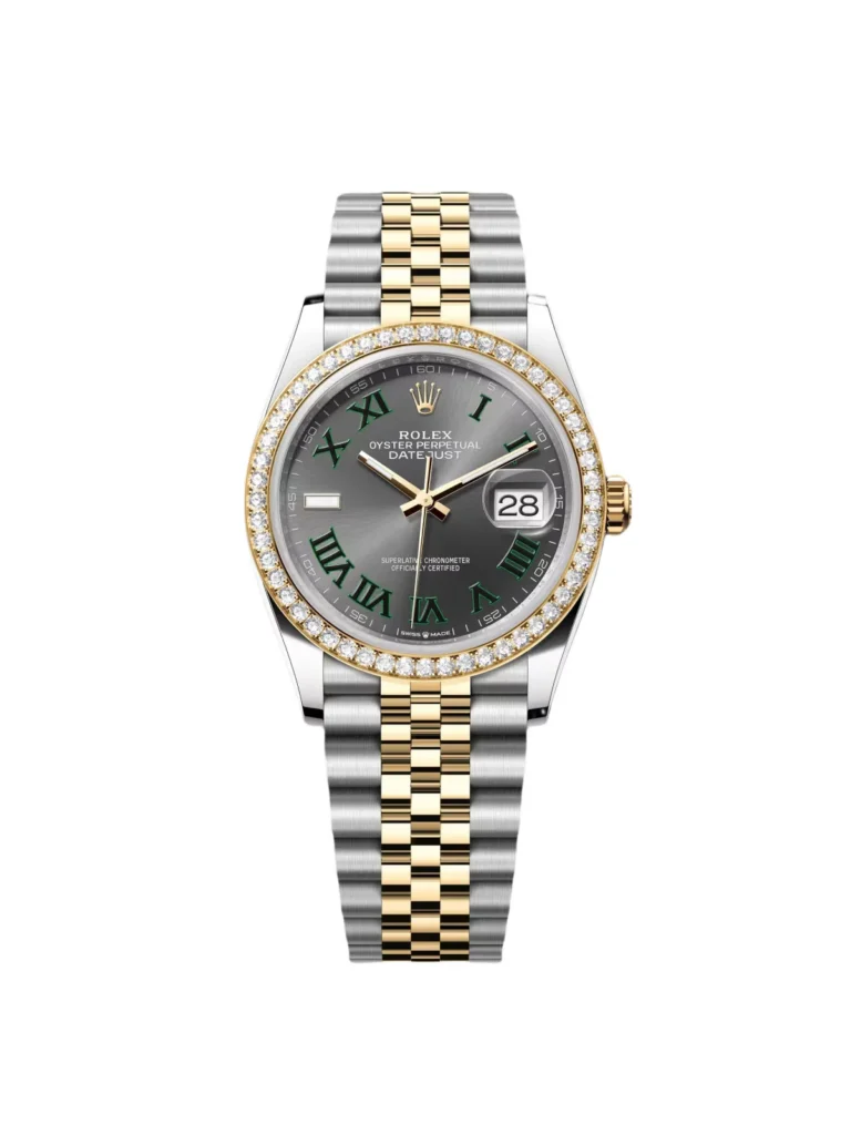 RLX Datejust 36mm 126283 Wimbledon Slate Dial Jubilee Bracelet Watch
