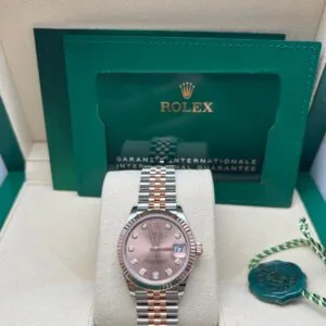 RLX Datejust m278271-0023/0024 Rose 31mm Dial Oyster Bracelet Watch