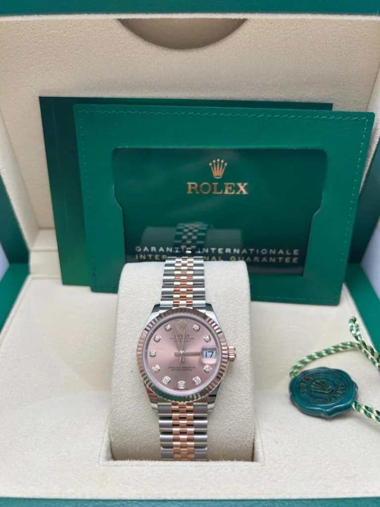 RLX Datejust m278271-0023/0024 Rose 31mm Dial Oyster Bracelet Watch