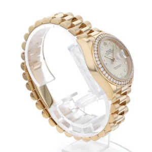 RLX Lady-Datejust 31mm 279138RBR Champagne Diamond Dial and Diamond Bezel Yellow Gold Bracelet