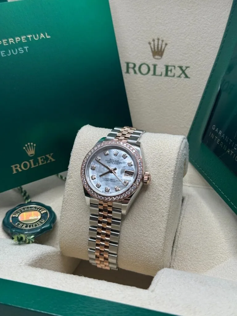 RLX Lady-Datejust 31mm 279381RBR Mother-of-Pearl Diamond Dial Oyster Bracelet