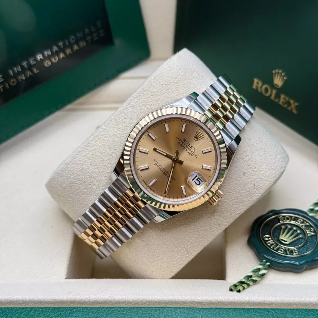 RLX Datejust m278273-0013/0014 31mm Champagne Dial Stainless Steel and Yellow Gold Oyster Watch