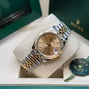 RLX Datejust m278273-0013/0014 31mm Champagne Dial Stainless Steel and Yellow Gold Oyster Watch