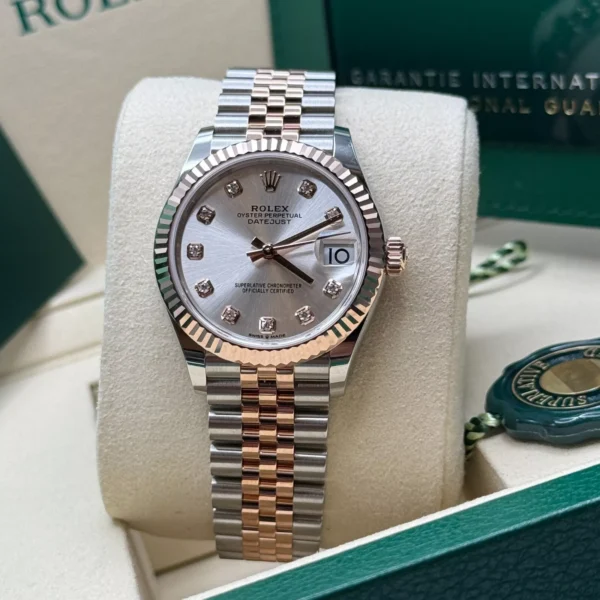 RLX Datejust m278271-0015/0016 Silver 31mm Dial Oyster Bracelet Watch