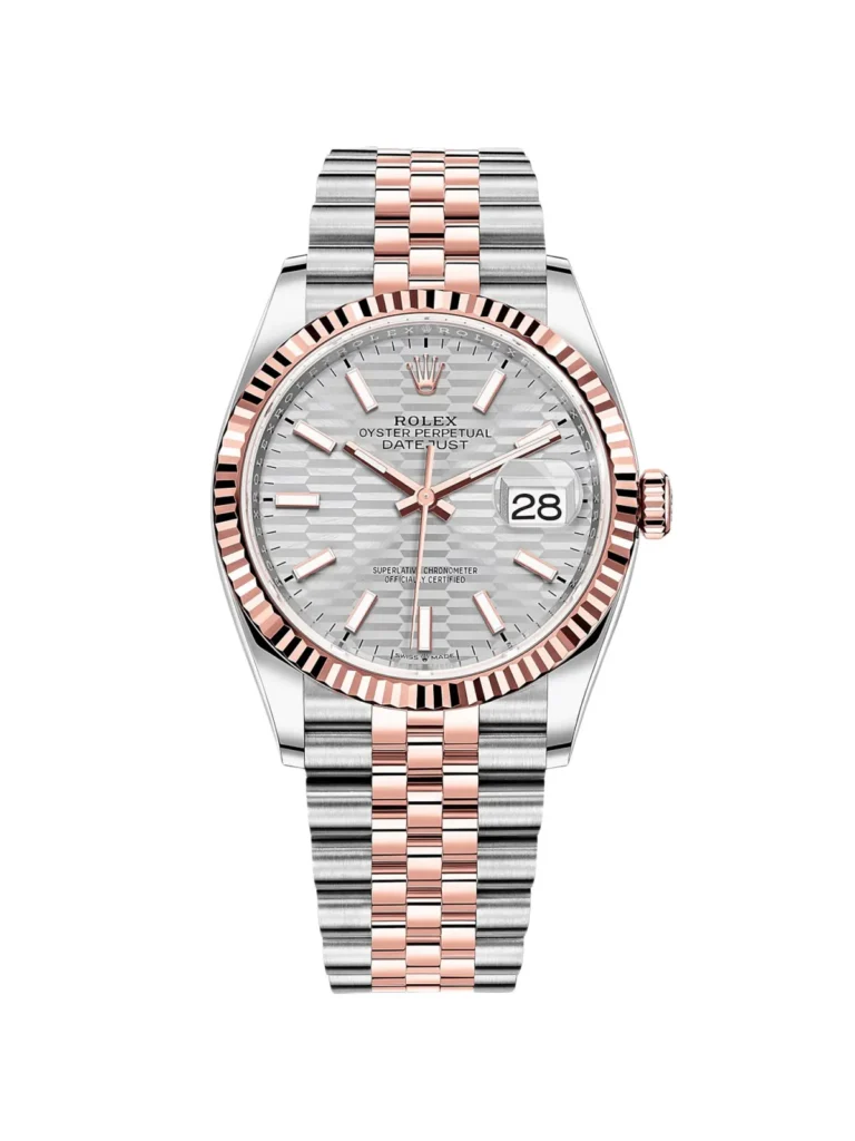 RLX Datejust 36mm 126231 Silver Fluted Motif Dial Jubilee Bracelet