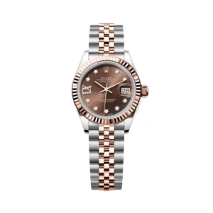 RLX Lady-Datejust 31mm 279171 Chocolate Diamond Set Oyster Stainless Steel and Rose Gold