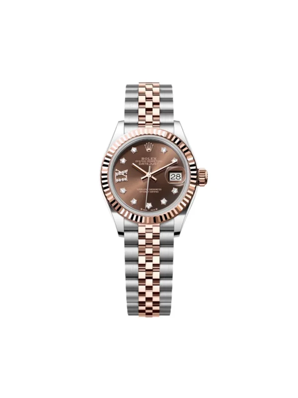 RLX Lady-Datejust 31mm 279171 Chocolate Diamond Set Oyster Stainless Steel and Rose Gold