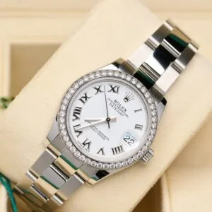 RLX Datejust m278384RBR-0013/0014 White 31mm Dial Oyster Watch