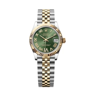 RLX Datejust m278273-0015/0016 31mm Olive Green Dial Stainless Steel and Yellow Gold Oyster Watch