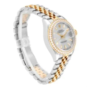 RLX Lady-Datejust 31mm 279383RBR Silver Dial Yellow Rolesor Oyster Bracelet