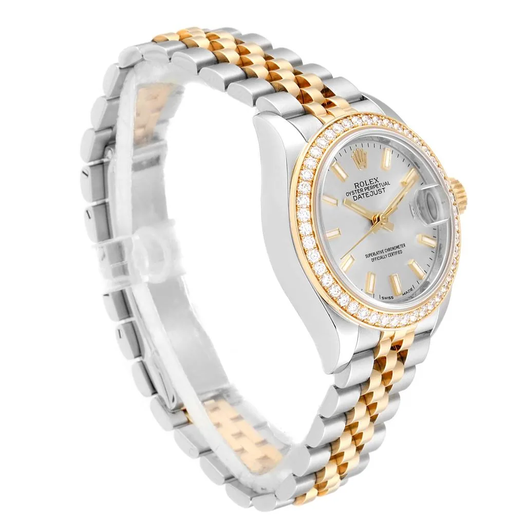 RLX Lady-Datejust 31mm 279383RBR Silver Dial Yellow Rolesor Oyster Bracelet
