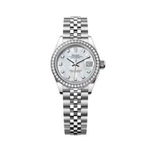 RLX Lady-Datejust 31mm 279384RBR White Mother-of-Pearl Dial Oyster Bracelet