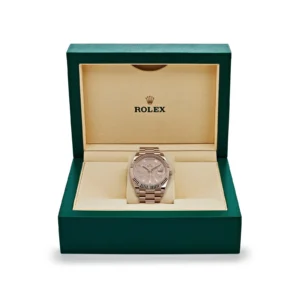 RLX Day-Date "President" 40mm Everose Gold Diamond Pave Dial - 228235