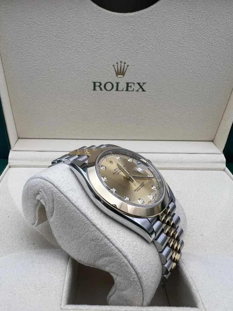 RLX Datejust 41mm 126303 Champagne Diamond Jubilee Steel and Yellow Gold Mens Watch