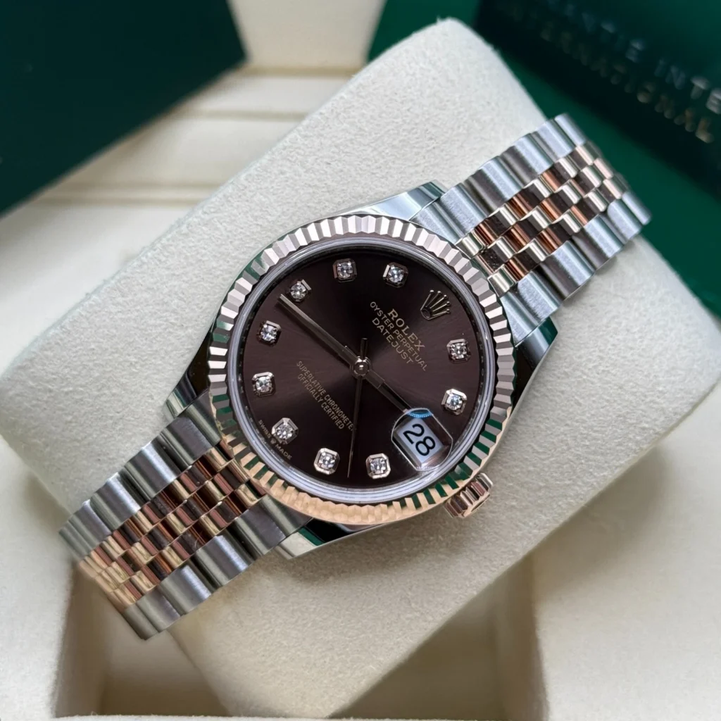 RLX Datejust m278271-0027/0028 Chocolate 31mm Dial Oyster Bracelet Watch