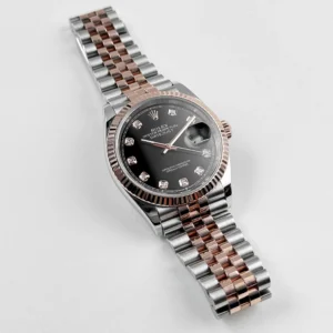 RLX Datejust 36mm 126201 Bright Black Dial Jubilee Bracelet Watch