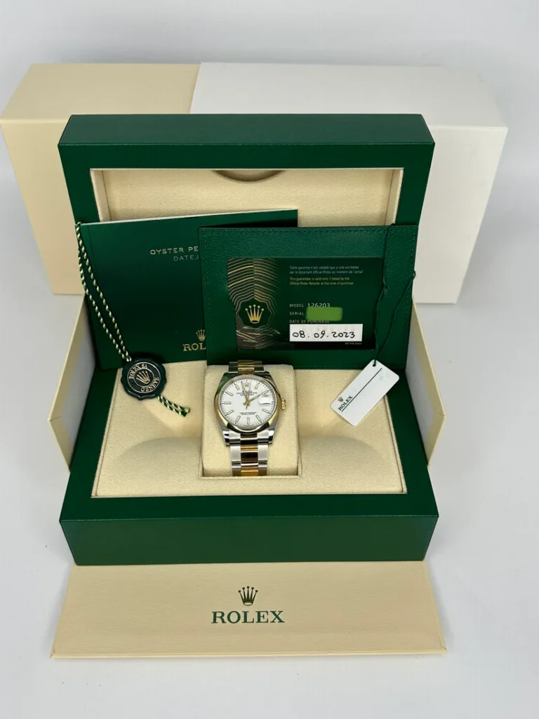 RLX Datejust 36mm 126203 White Dial Domed Bezel Jubilee Bracelet