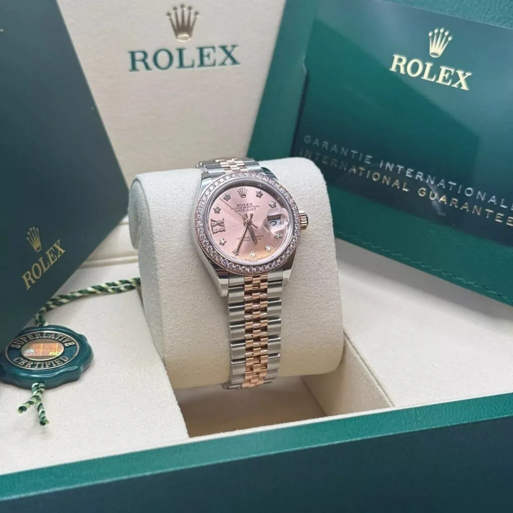 RLX Lady-Datejust 31mm 279381RBR Rose Diamond Dial Oyster Bracelet