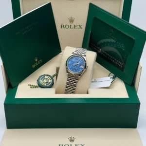 RLX Datejust m278274-0035/0036 Azzurro Blue Dial Oyster Watch