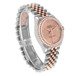 RLX Datejust m278381-0001/0002 Rose Roman Dial Diamond-Set Bezel 31mm