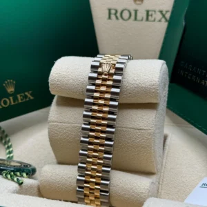 RLX Datejust m278273-0023/0024 31mm Black Mother-of-Pearl Dial Stainless Steel and Yellow Gold Oyster Watch
