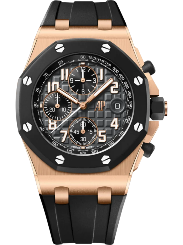 A&P OFFSHORE Pink Gold Anthracite Grey Dial CHRONOGRAPH 42mm