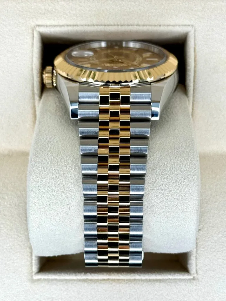 RLX Sky-Dweller 42mm 336933-0001/0002 Two-Tone Yellow Gold Champagne Dial Oyster