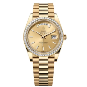 RLX Day-Date 40mm 228398TBR-0007 Champagne Dial President Watch