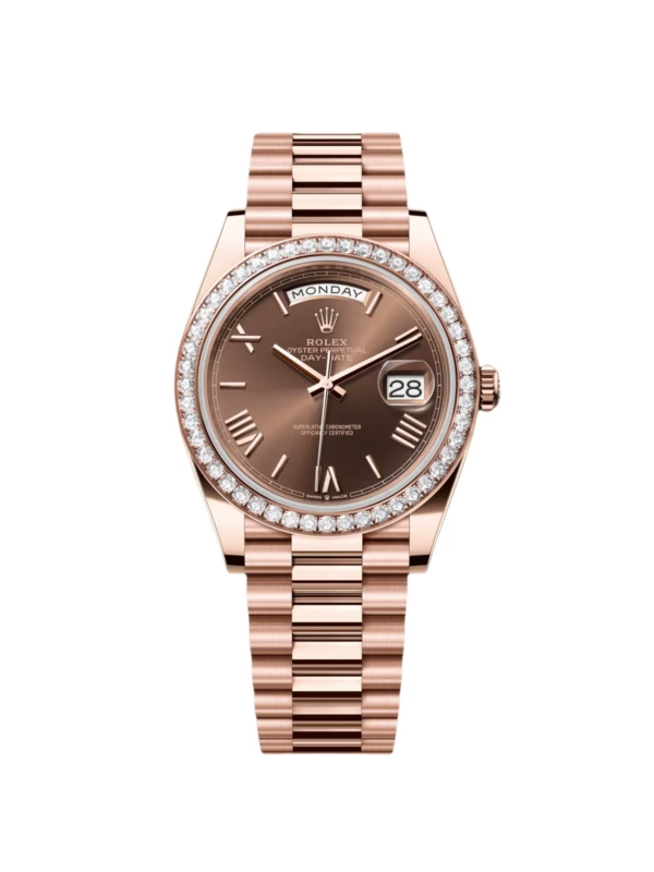 RLX Day-Date 40mm Chocolate Roman Dial 228345rbr-0009