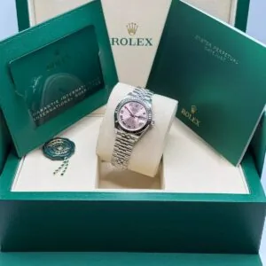 RLX Lady-Datejust 31mm 279174 Pink Roman Dial Oyster Bracelet