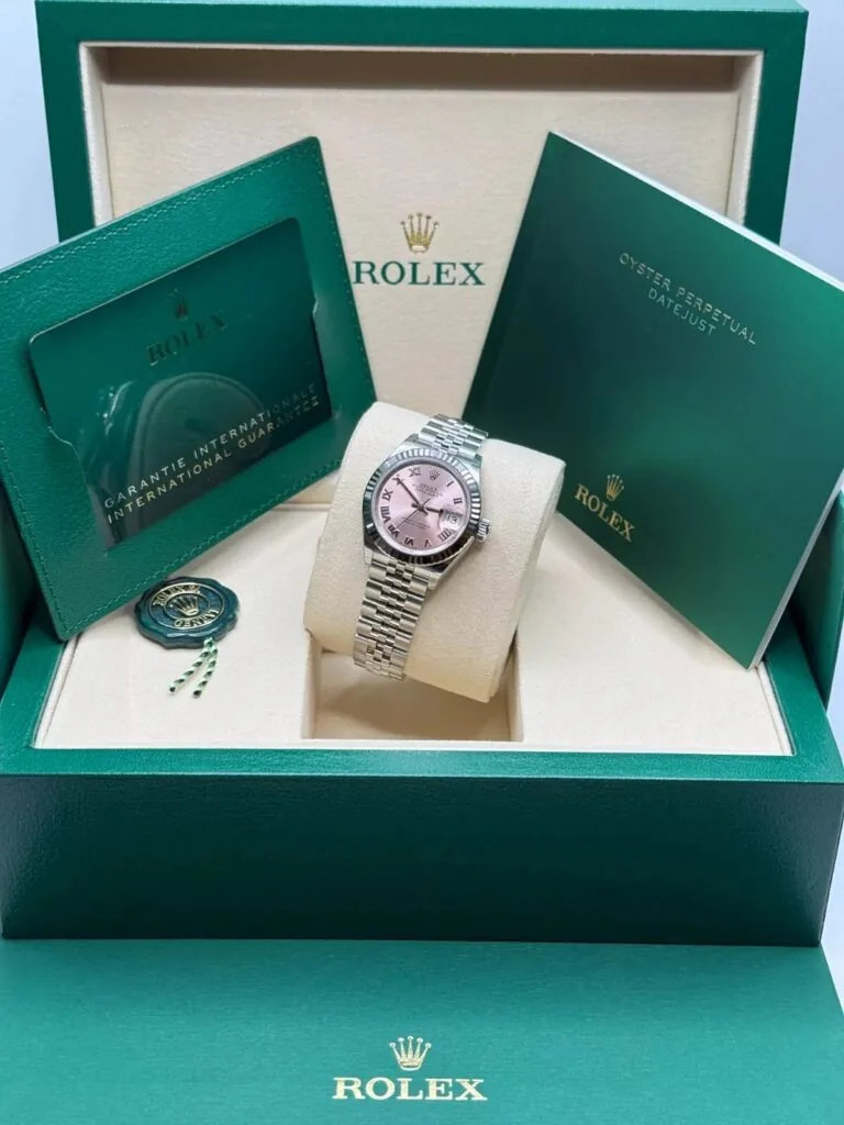 RLX Lady-Datejust 31mm 279174 Pink Roman Dial Oyster Bracelet