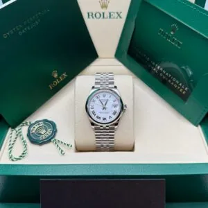 RLX Datejust m278240-0003/0004 31mm White Roman Domed Bezel Oyster Oystersteel