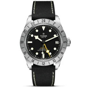 TUDOR Black Bay Pro 39mm Steel Automatic Hybrid Rubber Strap Watch M79470-0003